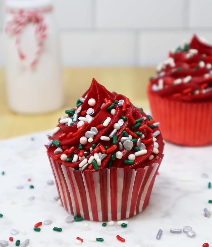 Mystic Sprinkles 4 Cell Sprinkle Assortments (A Classic Christmas in Silver, Midi)