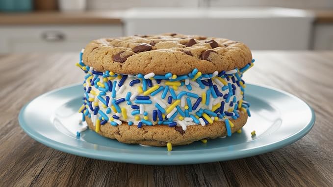 NCS Los Angeles Game Day Dark Blue, Blue, Yellow & White Jimmies Edible Sprinkles – Cupcake, Cake & Cookie Decorations, 7 oz