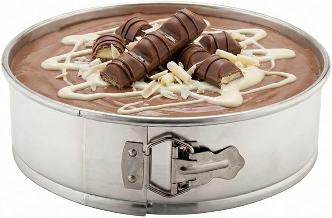 Restaurantware Met Lux 12 Inch Round Cake Pan 1 Springform Springform Pan - Removable Bottom Release Latch Silver Aluminum Cheesecake Pan For Baking Desserts