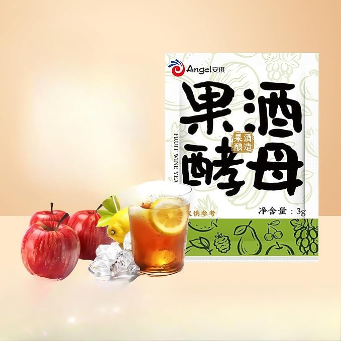 Angel fruit wine specific yeast, home brewed watermelon wine yeast powder, fruit wine specific yeast, (3g/bag* 10 bags) 1.05oz果酒专用酵母(3g/袋,10 袋装) 1.05oz