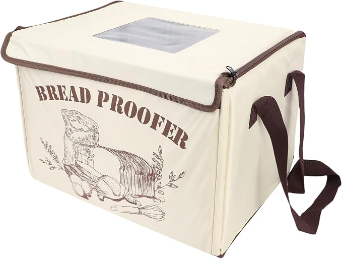Folding Bread Proofing Box with Temp Control(50-113) & 48H Timer, 3 Sided Heating Dough Proofer, Proofing Box for Sourdough, Bread Baking, Pizza, Yogurt, Kombucha (US Plug)