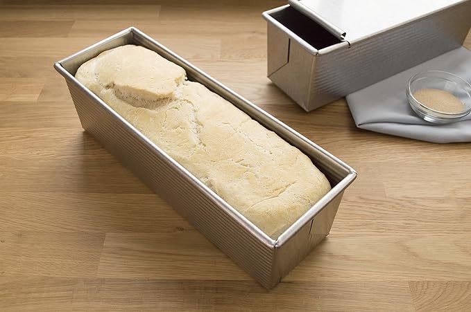 USA Pan Pullman Loaf Pan, 9 x 4 x 4, Aluminized Steel (Pack of 3)