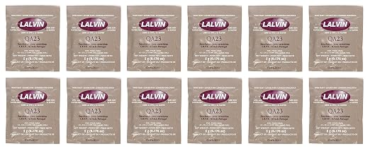 Lalvin QA23 Active Dry Wine Yeast – Pack of 12 – Sold by North Mountain Supply
