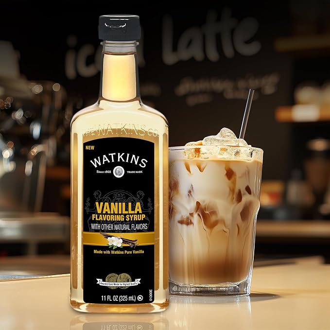 Watkins Vanilla Coffee Flavoring Syrup, 11 Ounce