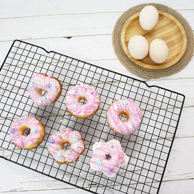 To encounter 24Pack Silicone Molds, Nonstick 3 inches Donut Mold, Silicone Baking Cups, Donut Pan, Muffin, Jello, Bagel Pan, Oven- Microwave- Dishwasher Safe