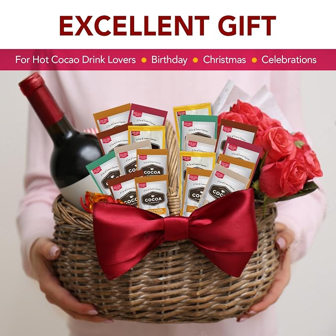 Cocoa Classics Hot Chocolate Mix - 28 (1.25 oz) Assorted Hot Cocoa Packets - 7 New Classic Flavors - Rich Creamy Flavors - Gift Sets by K-Munchies