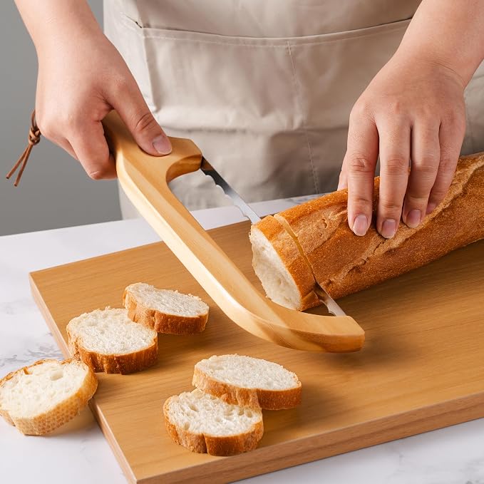 Pranski Bread Knife for Homemade Bread 14.5'' Sourdough Bread Knife, Premium Slicer for Homemade Bread, Baguettes and More Cuts Thin, Ergonomic Handler Premium Sharpness Blade