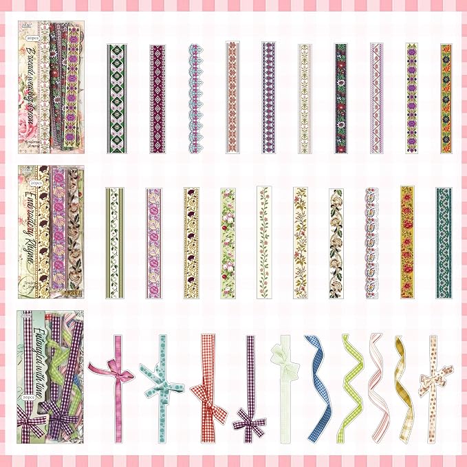 Woven Whispers Sticker Series Scrapbooking Supplies for Junk Journal, 120 Sheets PET Stickers - Vintage Journaling Stickers