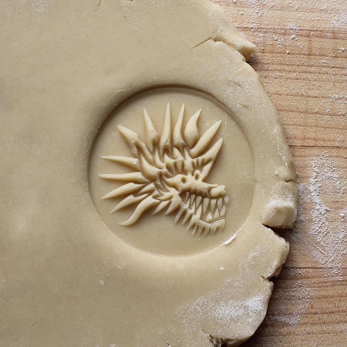 Wood Cookie Stamp, 2.5 Inch (Chinese Dragon CS-140)