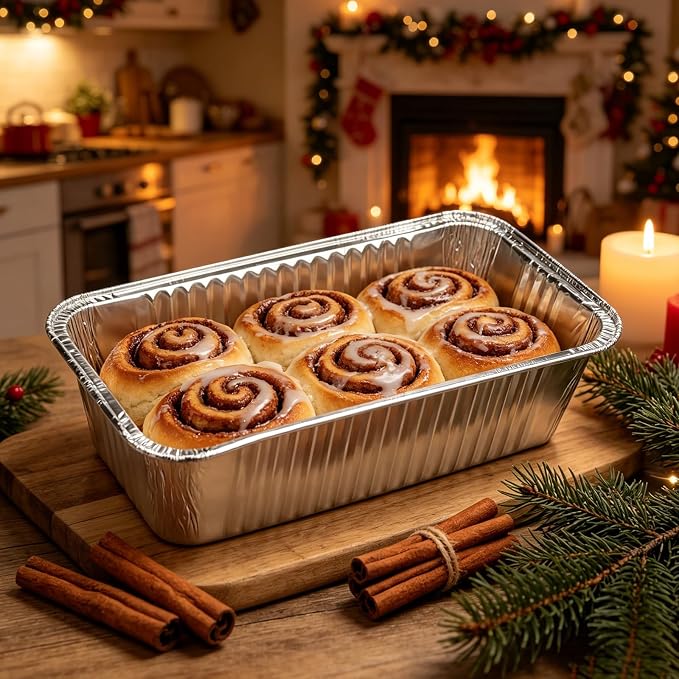 50 Pack Loaf Pans,2Lb Bread Loaf Baking Pans,Disposable Aluminum Loaf Pans,Foil Baking Container Small Foil Bread Tins for Baking Cakes, Easy Release,Non-Stick Meatloaf & Lasagna 8.5"x4.5"x2.5"