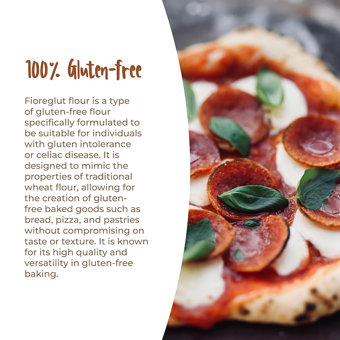 Antimo Caputo Gluten Free Pizza Flour 2.2lb - All Natural Multi Purpose Flour & Starch Blend for Baking Pizza, Bread, & Pasta