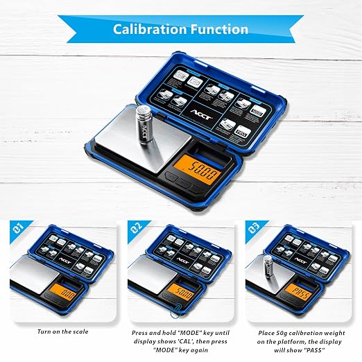 Precision Pocket Scale, 200gx0.01g Jewelry gram Scale, Digital Food Scale with LCD Display, one-Click Conversion 6 Units, Mini Scale for Kitchen/Powder/Coffee/Coins(Battery Included)