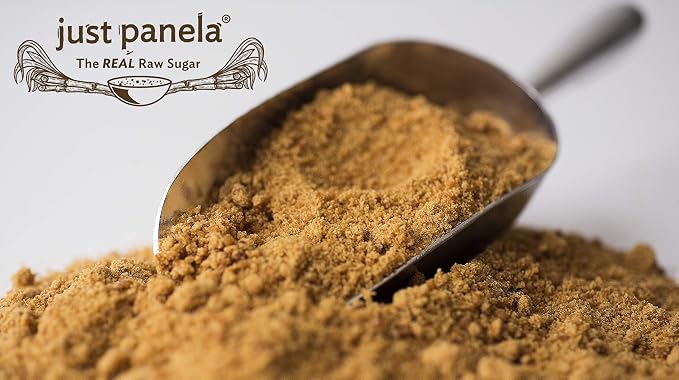 Just Panela Organic Unrefined Cane Sugar 44 pound organic bag | 100% Unprocessed, Raw Sugar | Great for Baking, Cooking & Sweetening | Healthier Alternative to Regular Refined Sugar