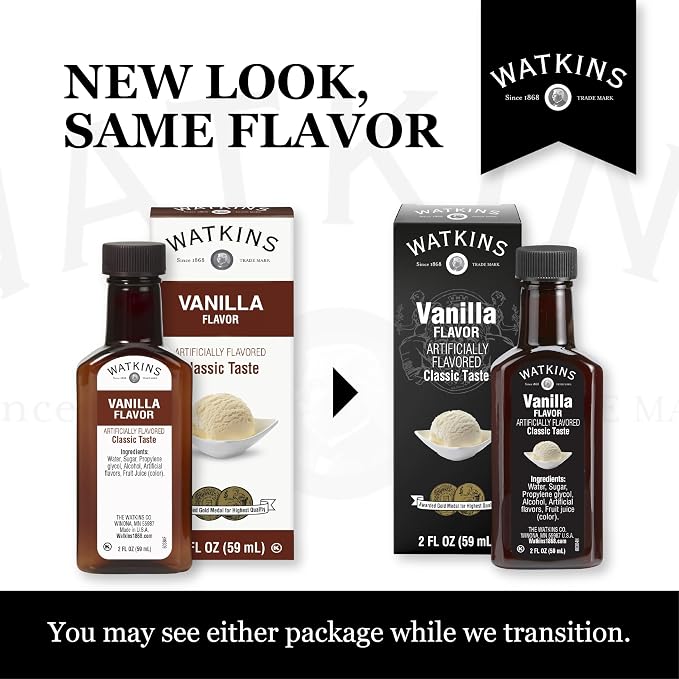 Watkins Vanilla Flavor, 2 Fl Oz (Pack of 12)