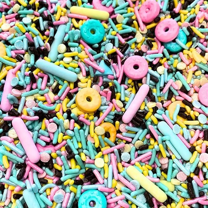COOL MOM SPRINKLES Boy Birthday Sprinkles (4 oz.) – Themed Birthday Sprinkles for Decorating Cakes, Cupcakes, Cookies & Desserts – Mixed in the USA/Gluten-Free (Homer Donut)