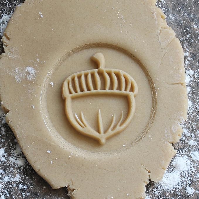 Wood Cookie Stamp, 2.5 Inch (Acorn CS-149)