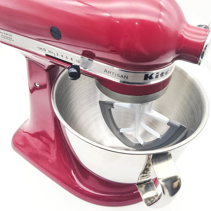 Flex Edge Beater for Mixer Attachement Compatible With KitchenAid,Fits Tilt-Head Stand Mixer Bowls For 4.5/5 Quart Bowls,Beater With Silicone Edges(Grey)