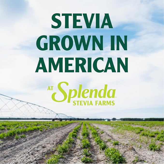 SPLENDA Stevia Zero Calorie Sweetener for Baking, Plant Based Sugar Substitute Granulated Powder, 9.7oz Resealable Pouch