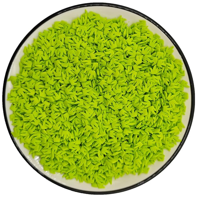 Edible Sugar Grassgreen Grass Sprinkles Football Field Cake Cupcake Toppers Cookie Decorations Sweet Dessert Sprinkle for Cake Decorating St. Patricks day, 3.4 oz