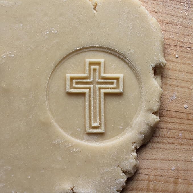 Wood Cookie Stamp, 2.5 Inch (Cross CS-134)