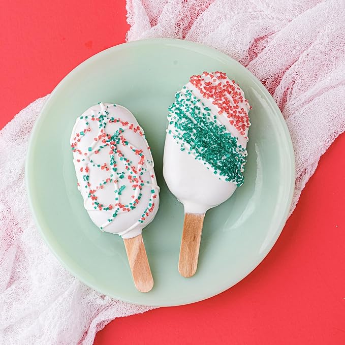 Sweets Indeed Sprinkles, 4 Pack, Edible Sprinkle Mix, Perfect for Cake Decorations, Baking, Ice Cream, Cookies, Cupcake Topper (Holiday Sugar)