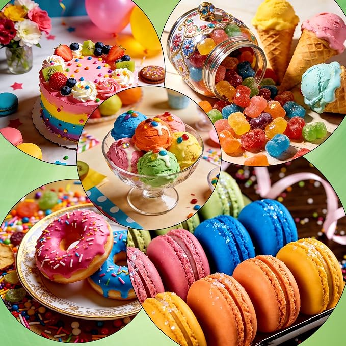 Natural Food Coloring - 160ml Pastel Food Coloring, Plant Based Food Dye, Artificial Dye Free Gel Food Coloring for Cake Decorating, Buttercream Frosting, Cookie, Baking
