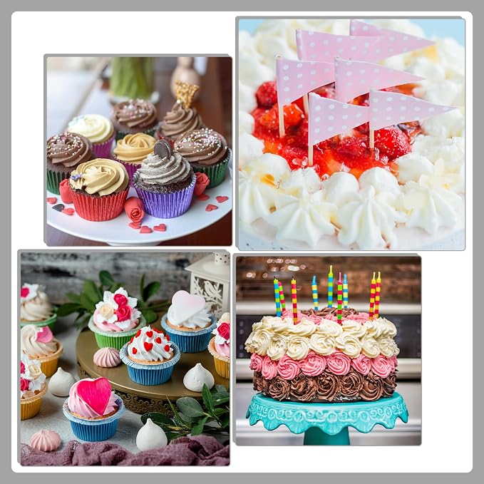 3 Pieces Cake Decrorating Tip #16, Cake Piping Tips Open Star Icing Pipings Tip Seamless Icing Tips Stainless Steel Cupcake Piping Tipes for Frosting Macarons Dessert Cakes Decorations