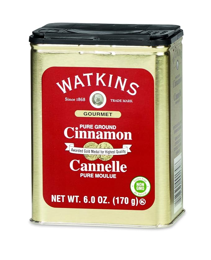 Watkins All Natural Baking Vanilla (11 Fl Oz) and Watkins Cinnamon (6 oz Tin)