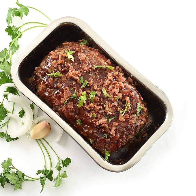 Norpro Stainless Steel Bread Loaf Meatloaf Dessert Pan With A Mirror Finish | Model 3849 (2-Pack)