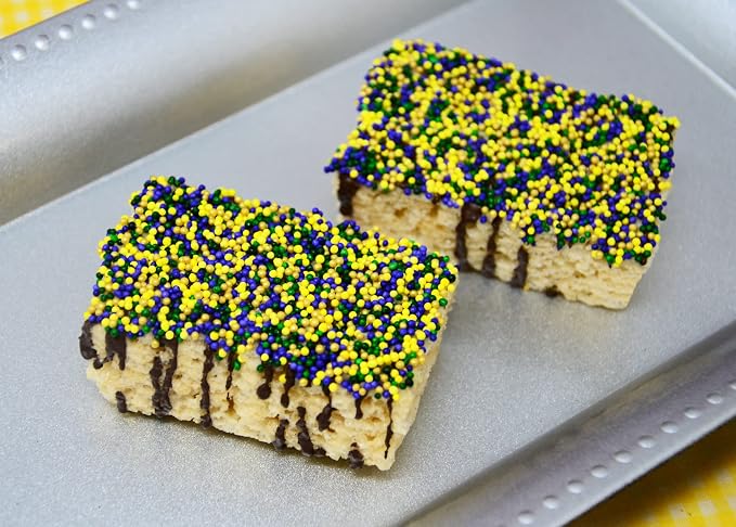 Mystic Sprinkles 4 Cell Sprinkle Assortments (Mardi Gras, Petite)