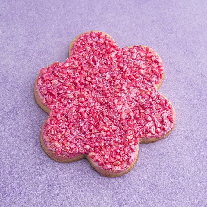 Sweets Indeed Hot Pink Edible Glitter – Valentines Day Food-Grade Drink & Baking Shimmer for Cocktails, Beverages, Cakes & Desserts – 4 gram jar
