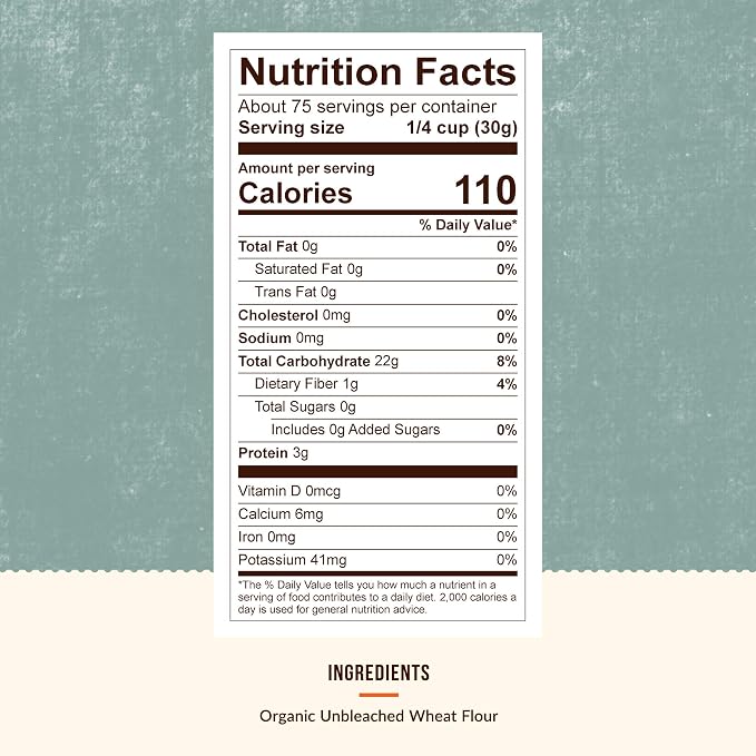 100% Organic 00 Pizza Flour - 5 Pounds
