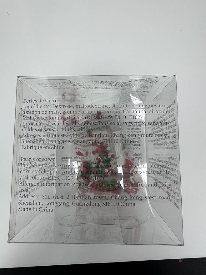 Morofme 3.5 oz Christmas Sprinkles Red and Green Christmas Tree Candy Sprinkle Jimmies Mix Christma Cane Sprinkle Cake Topper Edible Holiday Sprinkles for Cupcake Toppers Cookie Ice Cream