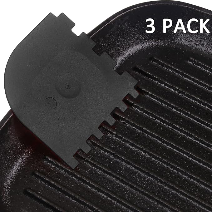 3 Set Plastic Grill Pan Scraper Tool for Griddle Cleaner, Cast Iron Accessories, Kitchen Cleaning Tool Kit