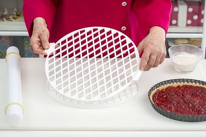 Decora Lattice Crust Cutter, White, 30 cm