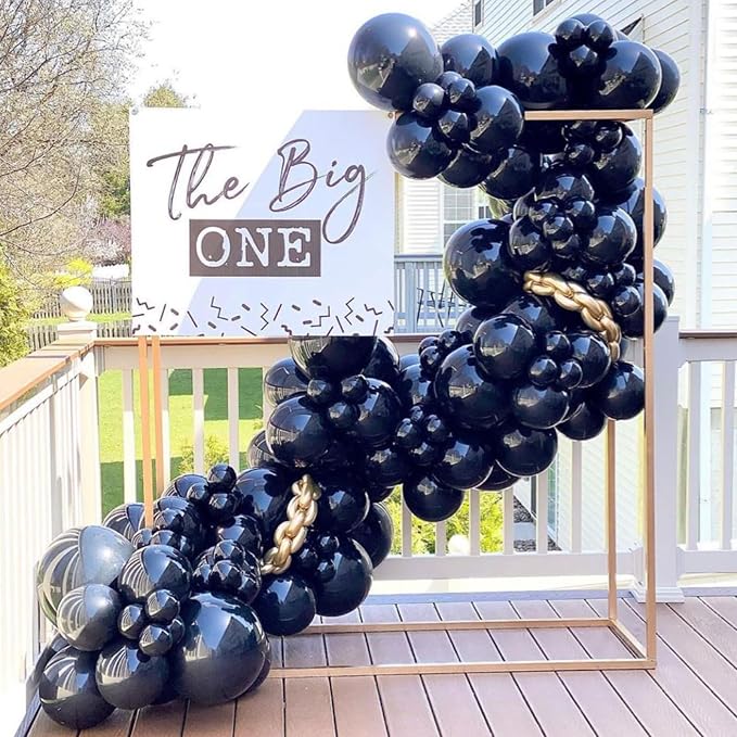 Voircoloria 110pcs Black Balloons 12inch Matte Black Latex Party Balloons for Graduation, Wedding, Birthday, New Year, Baby Shower, Anniversary, Holiday Party Decorations