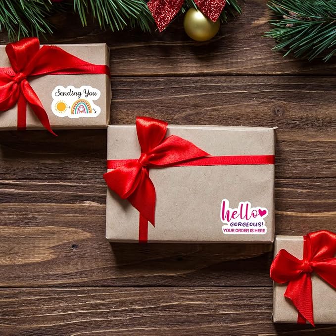 Littlefa Gorgeous 'Your Order is Here' Stickers | 500 PCS Small Business Mail Packaging Stick Seals & Envelopes Seals
