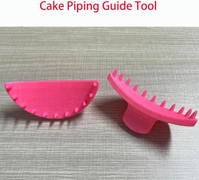 2 PCS Cake Arch Guide Tool, Cake Piping Guide Tool, Ruffle Guide Stencil, Cake Decorating Tools, Cake Ruffle Marker for 6"-10" Cakes
