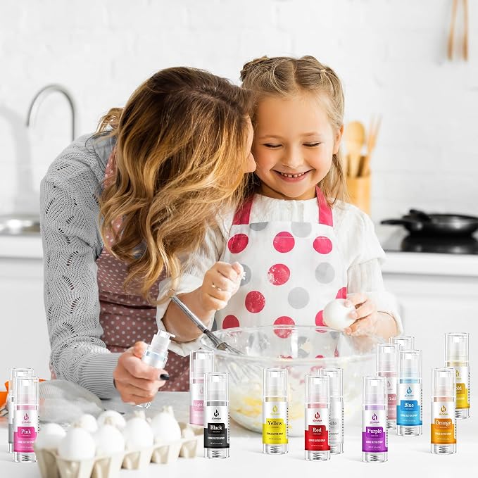 Rose Gold Edible Glitter Spray – Herbeklab 10g Food Grade Edible Shimmer Spray for Cakes, Cookies, Chocolate, Strawberries, Drinks and Cocktails– Upgraded Bottle Design