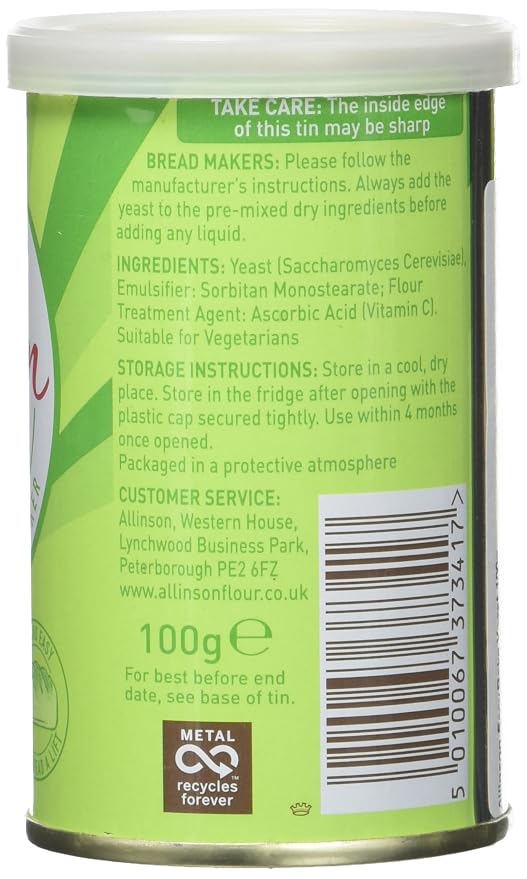 Allinson Easy Bake Yeast Tin 100g