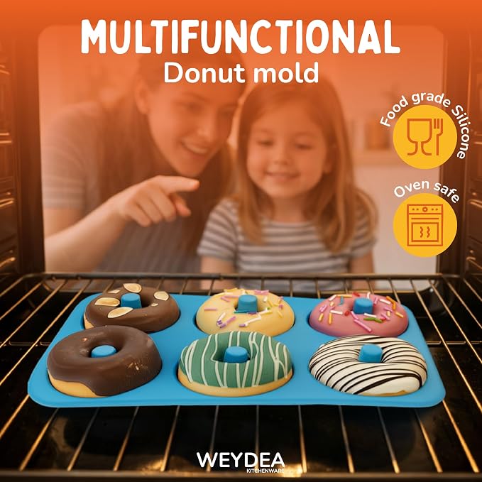 Churro Maker Kit Stainless Steel– Churrera Press with 3 Discs, 8 Piping Nozzles, Pastry Bag and Silicone Donut Mold – DIY Baking Set for Home