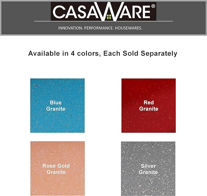 casaWare Ceramic Coated NonStick 12 Cup Muffin Pan (Blue Granite)
