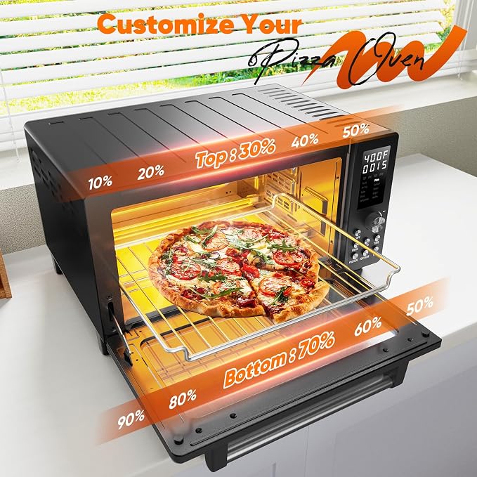 Nuwave Bravo Air Fryer Toaster Smart Oven, 1800 Watts, 21Qt Capacity