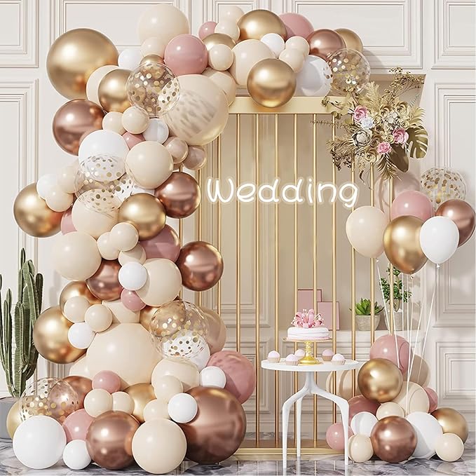 Balloon Arch Kit - Adjustable 8.2FT & 6FT Balloon Arch Stand with Base, Reusable Half Arch Balloon Stand Floor Frame for Birthday Wedding Baby Shower Holiday Graduation Events Decorations (Black)