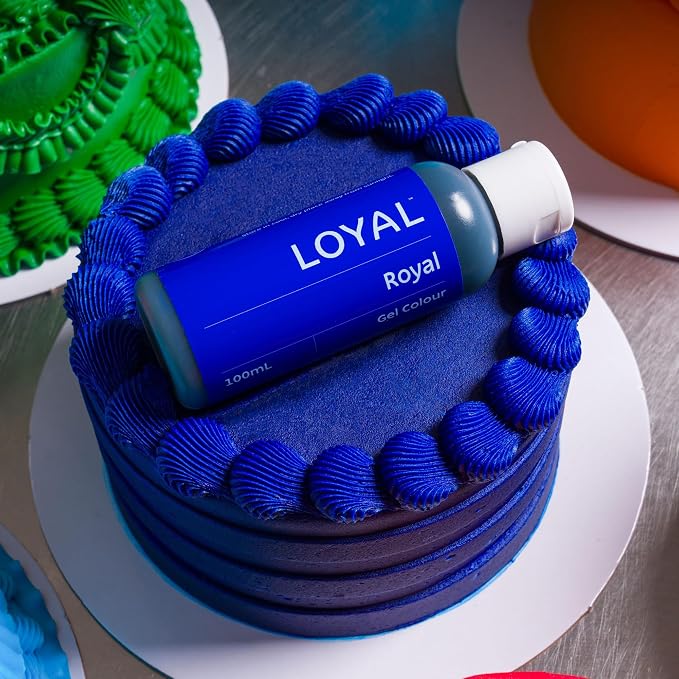 Loyal Gel Food Coloring | Vibrant Color for Buttercream, Fondant, Royal Icing, Gum Paste, Marzipan and Cake Batter | Gel-Based Concentrated Food Dye - 100ml Royal