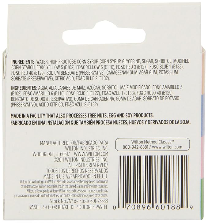 Wilton Pastel 4-Piece Icing Color Set