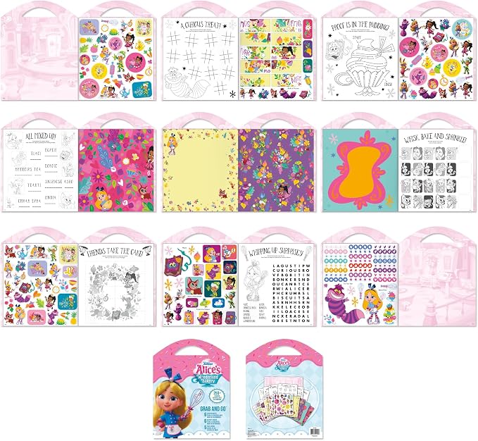 Disney Alice's Wonderland Bakery Grab and Go Stickers