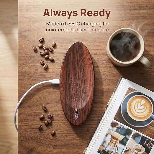 0.1g Rechargeable Portable Tea Scale - Coffee & Loose Leaf | 500g/0.1g Precision for Baking, Espresso & Powder. Includes Free Coffee Spoon. Rechargeable USB-C. Compact & Portable.