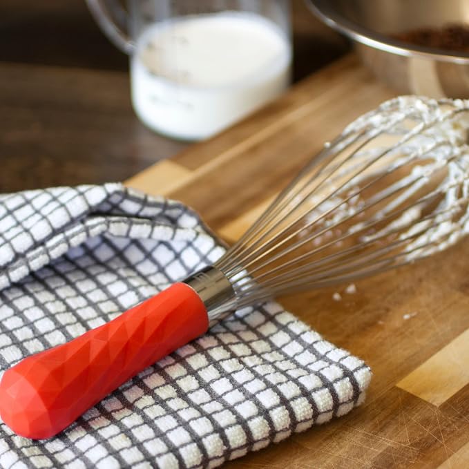 GIR: Get It Right Stainless Steel Whisk, 12 Wire Balloon Whisk for Mixing, Stirring, Beating & Blending – Durable Whisker Tool, 11IN - Slate
