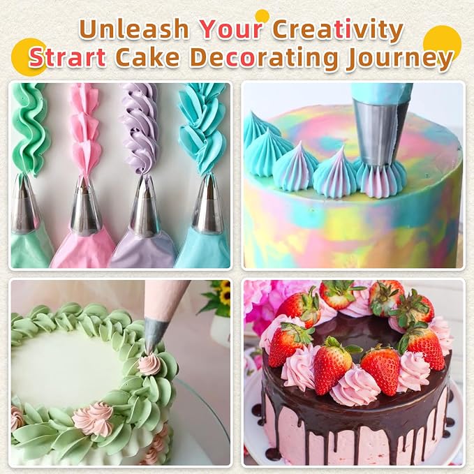 16 Inch Piping Bags Disposable, 50 Pcs Large Pastry Bags, Icing Bags, Cake Decorating Bags, Decorating Bags Large Piping Bags, Frosting Bags